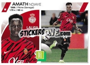 Sticker Amath Ndiaye (18) - LaLiga 2023-2024
 n. 419 - Panini