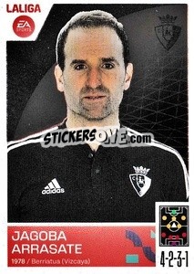 Sticker Entrenador CA Osasuna - Jagoba Arrasate (2) - LaLiga 2023-2024
 n. 432 - Panini