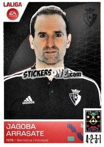 Cromo Entrenador CA Osasuna - Jagoba Arrasate (2)