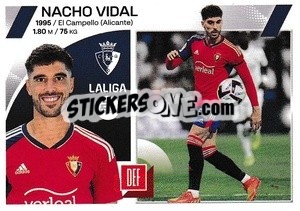 Sticker Nacho Vidal (6) - LaLiga 2023-2024
 n. 436 - Panini