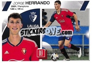 Cromo Jorge Herrando (8) - LaLiga 2023-2024
 - Panini