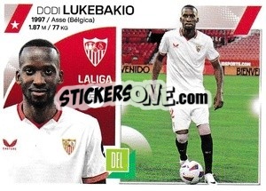 Sticker Dodi Lukébakio (41) - Sevilla FC - LaLiga 2023-2024
 n. 699 - Panini
