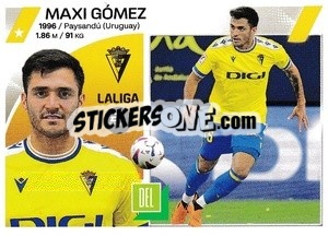 Sticker Maxi Gómez (45) - Cádiz CF - LaLiga 2023-2024
 n. 703 - Panini