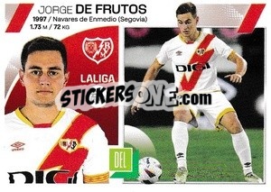 Sticker Jorge de Frutos (46) - Rayo Vallecano - LaLiga 2023-2024
 n. 704 - Panini