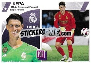 Sticker Kepa Arrizabalaga (47) - Real Madrid - LaLiga 2023-2024
 n. 705 - Panini