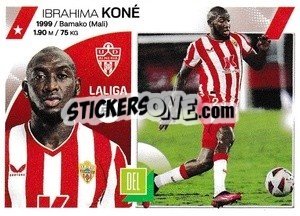 Sticker Ibrahima Koné (49) - UD Almería - LaLiga 2023-2024
 n. 707 - Panini