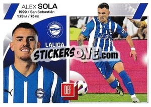 Sticker Álex Sola (54) - Deportivo Alavés - LaLiga 2023-2024
 - Panini