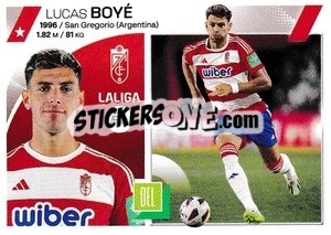 Sticker Lucas Boyé (56) - Granada CF - LaLiga 2023-2024
 n. 714 - Panini