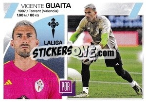 Sticker Vicente Guaita (58) - RC Celta Vigo - LaLiga 2023-2024
 n. 716 - Panini