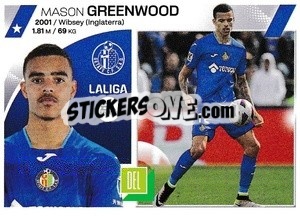 Sticker Mason Greenwood (65) - Getafe CF - LaLiga 2023-2024
 n. 723 - Panini