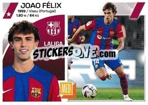 Sticker João Félix (66) - FC Barcelona - LaLiga 2023-2024
 n. 724 - Panini