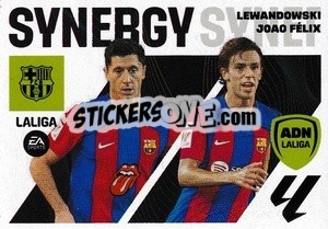 Sticker Lewandowski / Joao Felix (19Bis) - LaLiga 2023-2024
 - Panini