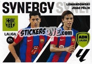 Sticker Lewandowski / Joao Felix (19Bis) - LaLiga 2023-2024
 n. 744 - Panini