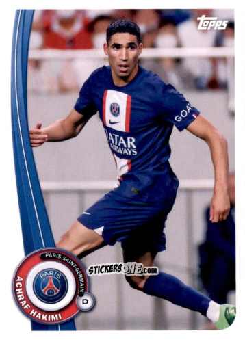 Cromo Achraf Hakimi - Paris-Saint Germain Fan Set 2022-2023 n. PA-3 - Topps