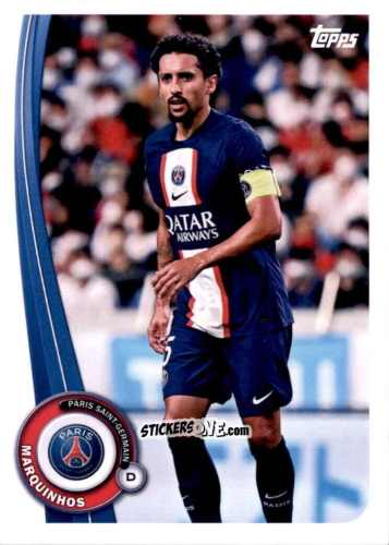 Sticker Marquinhos - Paris-Saint Germain Fan Set 2022-2023 n. PA-4 - Topps