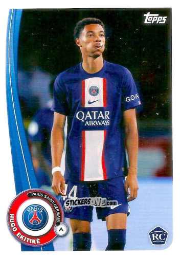 Sticker Hugo Ekitiké - Paris-Saint Germain Fan Set 2022-2023 n. PA-6 - Topps