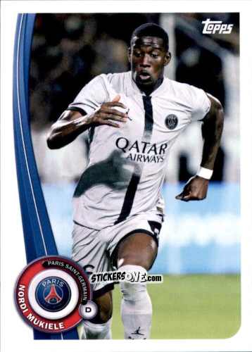 Cromo Nordi Mukiele - Paris-Saint Germain Fan Set 2022-2023 n. PA-10 - Topps