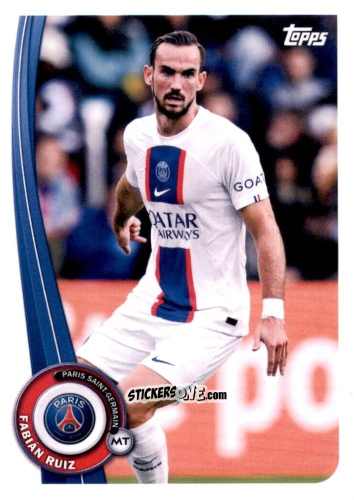 Cromo Fabián Ruiz - Paris-Saint Germain Fan Set 2022-2023 n. PA-11 - Topps