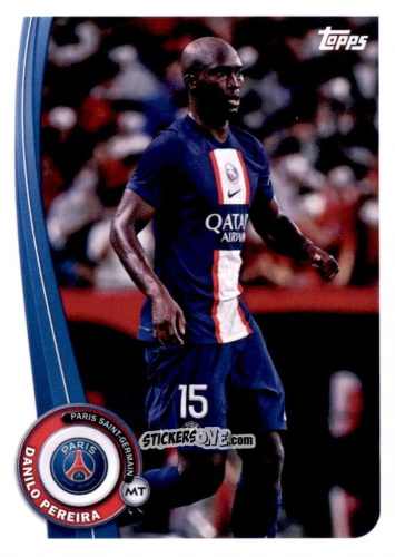 Cromo Danilo Pereira - Paris-Saint Germain Fan Set 2022-2023 n. PA-12 - Topps