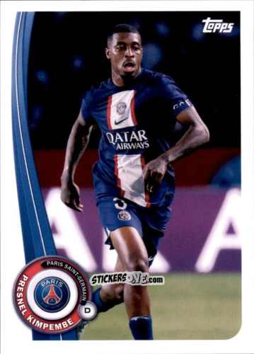 Figurina Presnel Kimpembe - Paris-Saint Germain Fan Set 2022-2023 n. PA-13 - Topps