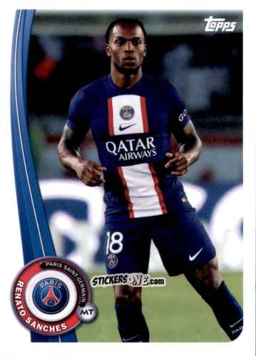 Cromo Renato Sanches - Paris-Saint Germain Fan Set 2022-2023 n. PA-15 - Topps