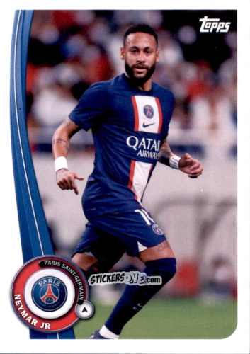 Sticker Neymar Jr - Paris-Saint Germain Fan Set 2022-2023 n. PA-18 - Topps