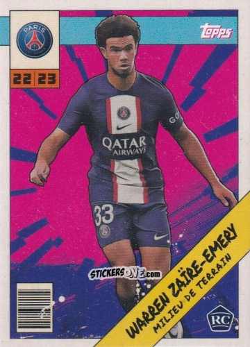 Cromo Warren Zaïre-Emery - Paris-Saint Germain Fan Set 2022-2023 n. PAH-5 - Topps
