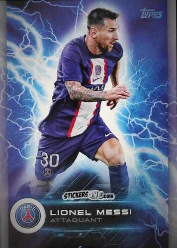 Sticker Lionel Messi - Paris-Saint Germain Fan Set 2022-2023 n. PAS-4 - Topps