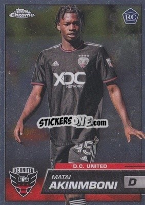 Sticker Matai Akinmboni - Chrome MLS 2023
 - Topps