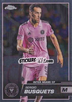 Sticker Sergio Busquets - Chrome MLS 2023
 - Topps