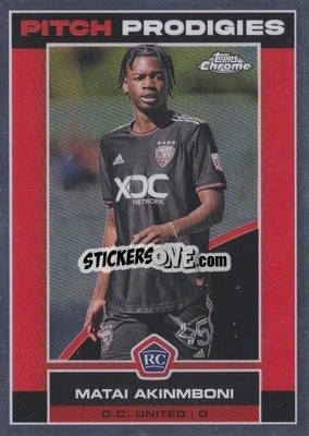 Sticker Matai Akinmboni - Chrome MLS 2023
 - Topps