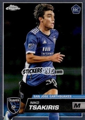 Cromo Niko Tsakiris - Chrome MLS 2023
 - Topps