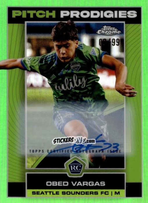 Sticker Obed Vargas - Chrome MLS 2023
 n. AU4 - Topps