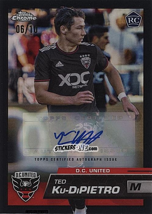 Sticker Ted Ku-DiPietro - Chrome MLS 2023
 n. AU163 - Topps