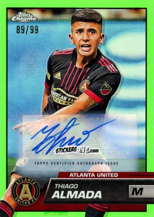 Sticker Thiago Almada - Chrome MLS 2023
 n. AU185 - Topps