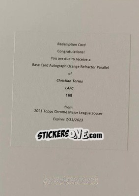Sticker Christian Torres