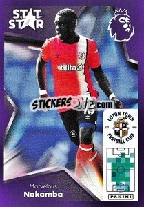 Sticker Marvelous Nakamba (Stat Stars) - English Premier League 2023-2024
 - Panini