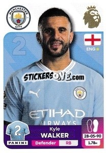 Sticker Kyle Walker - English Premier League 2023-2024
 n. 408 - Panini