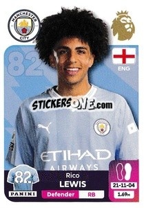 Figurina Rico Lewis - English Premier League 2023-2024
 - Panini