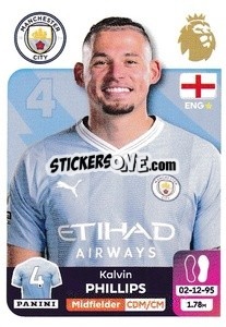 Sticker Kalvin Phillips - English Premier League 2023-2024
 n. 416 - Panini