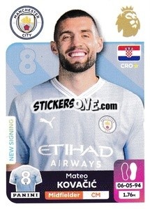 Sticker Mateo Kovačić - English Premier League 2023-2024
 - Panini