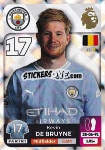 Sticker Kevin De Bruyne - English Premier League 2023-2024
 n. 421 - Panini