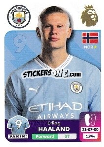 Sticker Erling Haaland - English Premier League 2023-2024
 n. 425 - Panini