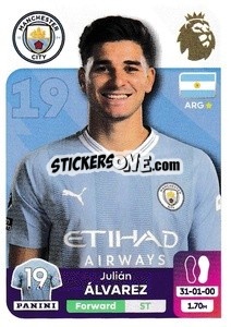 Sticker Julián Álvarez - English Premier League 2023-2024
 n. 426 - Panini