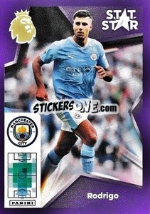 Sticker Rodri (Stat Stars) - English Premier League 2023-2024
 n. 432 - Panini