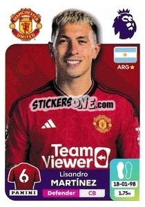 Sticker Lisandro Martínez - English Premier League 2023-2024
 n. 439 - Panini