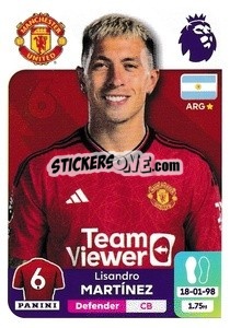 Cromo Lisandro Martínez - English Premier League 2023-2024
 - Panini