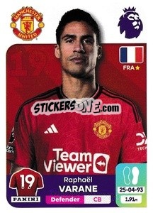 Sticker Raphaël Varane - English Premier League 2023-2024
 - Panini