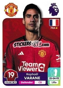 Sticker Raphaël Varane - English Premier League 2023-2024
 n. 441 - Panini