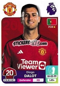 Sticker Diogo Dalot - English Premier League 2023-2024
 - Panini